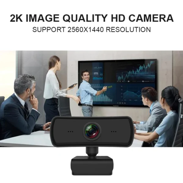 Full HD 2K Webcam with Microphone