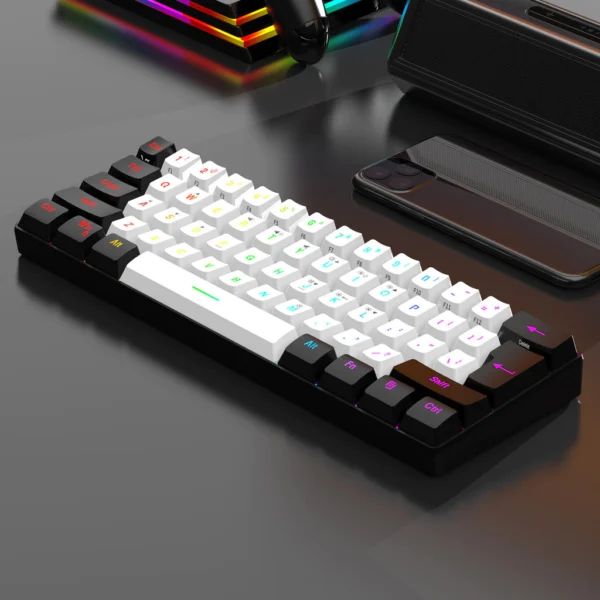 Number Keyboard Gaming 61 Keys RGB